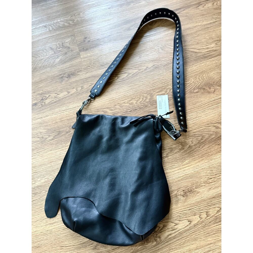 METORPHOZA Genuine Leather Black Bag NEW